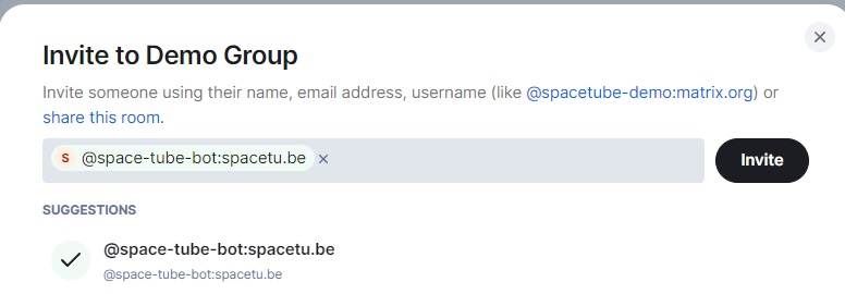 invite spacetubebot