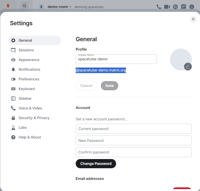 copy the matrix user id